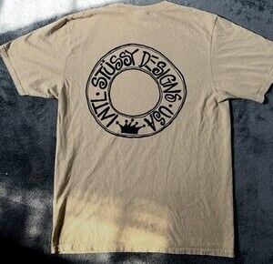 Stussy London Store Chapter Khaki T-Shirt Tee Medium